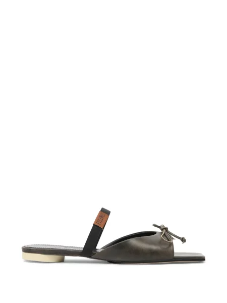 Sandale Mm6 Maison Margiela cu funde din piele maro