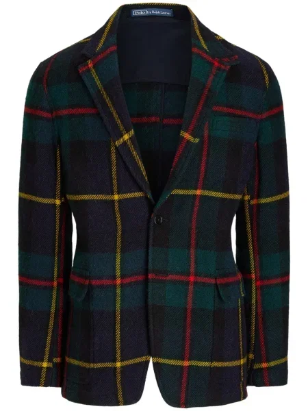 Vlněná zateplená džínová bunda Polo Ralph Lauren s oděrkami modrá