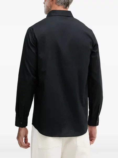 Lung cămașă Armani Exchange cu autograf negru