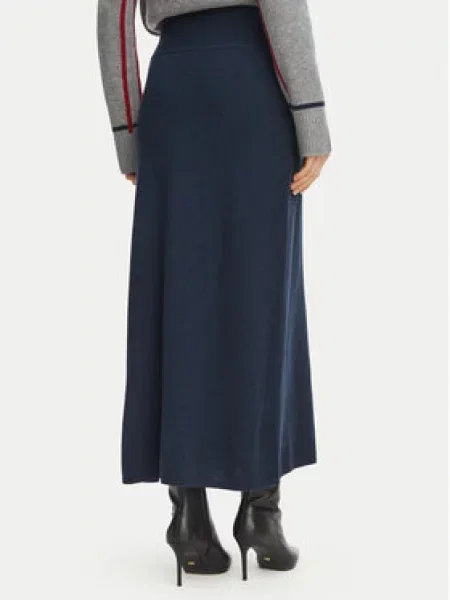 Tommy Hilfiger Trapezno krilo Mornarsko A-Line Fit modra