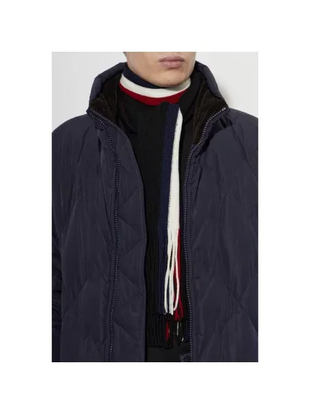 Szal Moncler wełniana czarna
