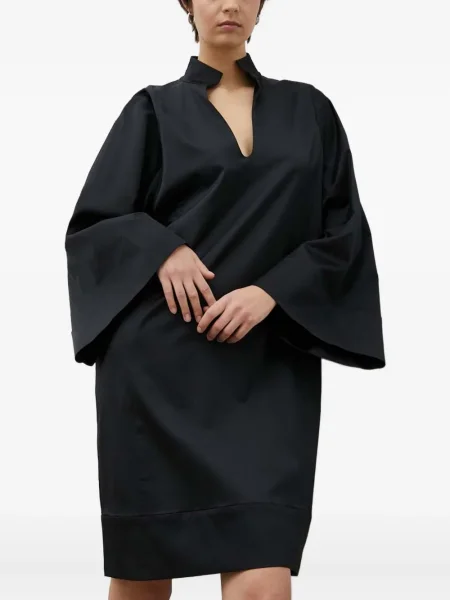 Rochie mini By Malene Birger cu decolteu în V de costum negru