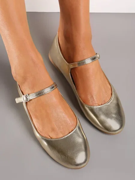 Balerini cu Cataramă din Catifea Ecologică Loraleima aurii