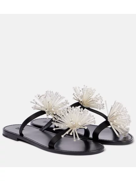 Sandale Pucci cu mărgele negru