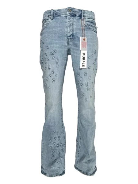 Blugi evazați Purple Brand albastru