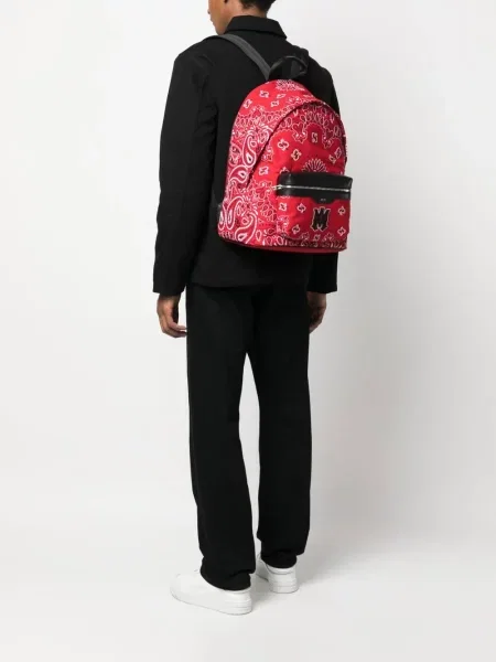 Rucsac Amiri cu broderie roșu