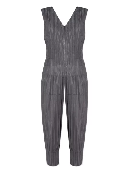 Plisovaný overal Pleats Please Issey Miyake šedý