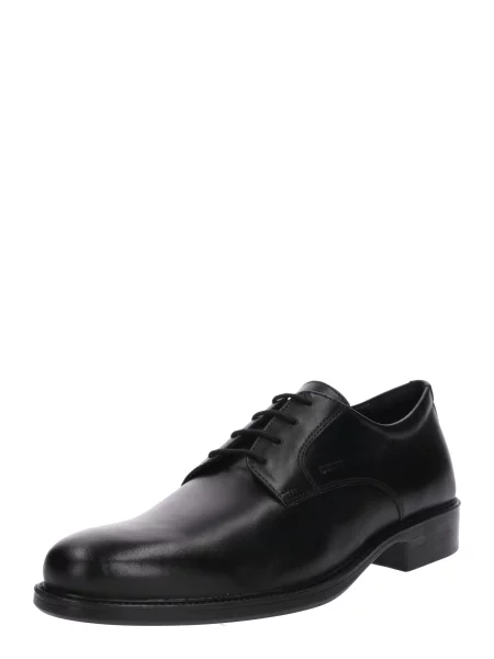 GEOX Pantofi cu șireturi negru