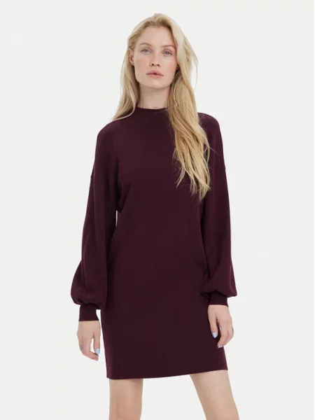 VERO MODA Pletena haljina VMNANCY vina ljubičasta