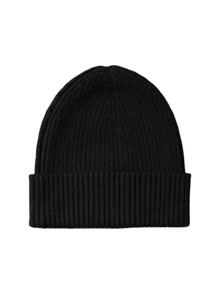 Calvin Klein Čiapka Patch Chunky Rib Cotton Beanie čierna