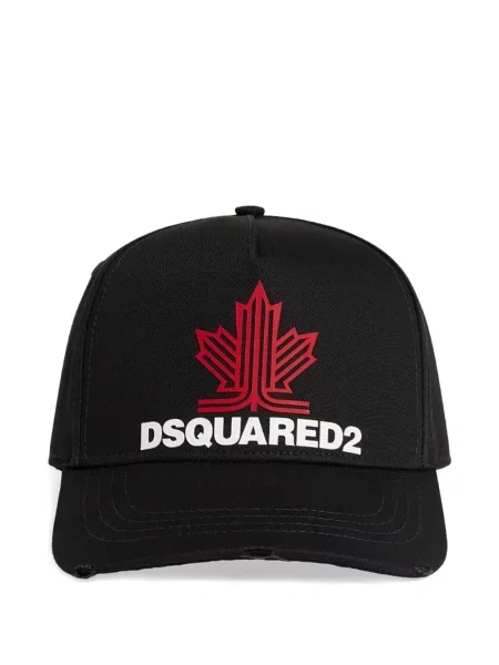 Șapcă Dsquared2 zdrențuiți negru