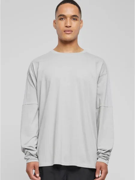 Tricou Urban Classics cu mâneci lungi gri