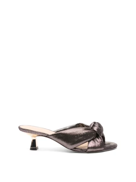 Klapki Stuart Weitzman zamszowe szare