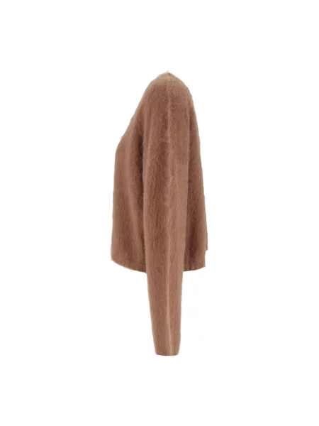 Sweter Max Mara Studio wełniany brązowy