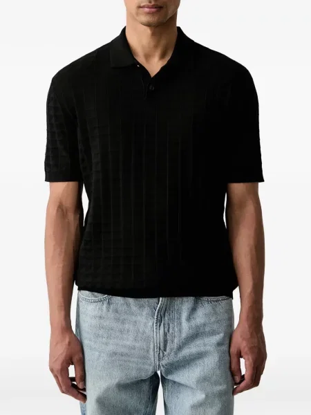 Καρό polo Armani Exchange μαύρο