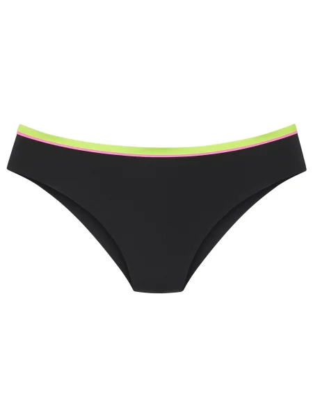 BUFFALO Slip costum de baie verde / roz negru