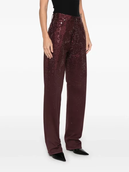 Blugi Golden Goose cu paiete violet