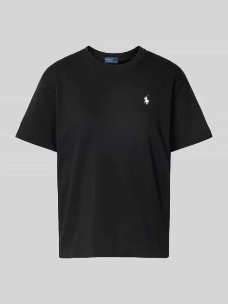 Koszulka Polo Ralph Lauren z logo czarna