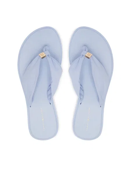 Tommy Hilfiger Šlepetės per pirštą Th Scandi Soft Summer Sandal Šviesiai mėlyna