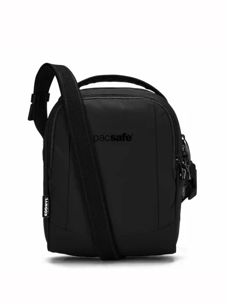 Переработанный сумка кросс-боди Pacsafe черная