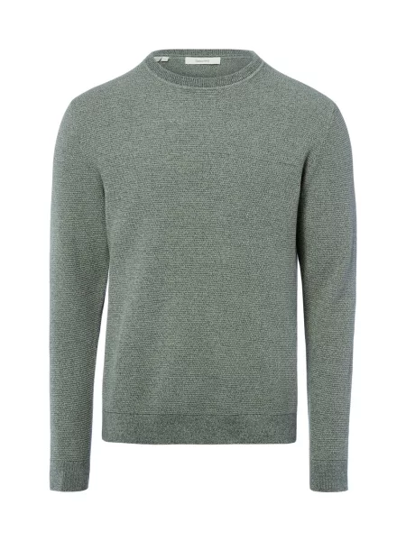 Selected sweter z dzianiny SLHRoss Mężczyźni marmurkowy S zielony