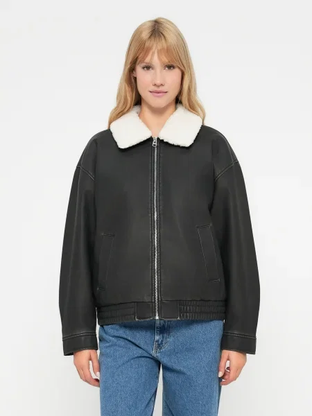 HOLLISTER Demisezoninė striukė juoda