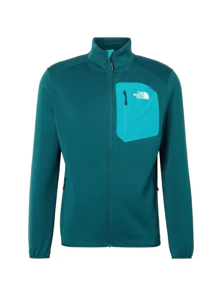 THE NORTH FACE Jachetă fleece funcțională CREST turcoaz / verde smarald alb