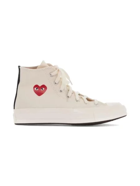 Sneakersy Comme Des Garcons Play w serca beżowe