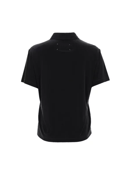 Koszulka polo Maison Margiela z krótkim rękawem czarna