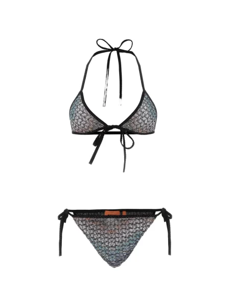 Bikini Missoni cu paiete negru