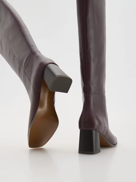 Ботфорты Reserved красные