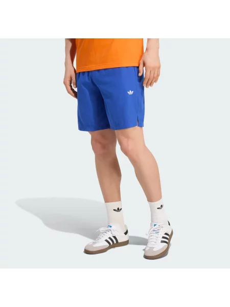 ADIDAS ORIGINALS Plavecké šortky Trefoil Essentials modrá biela
