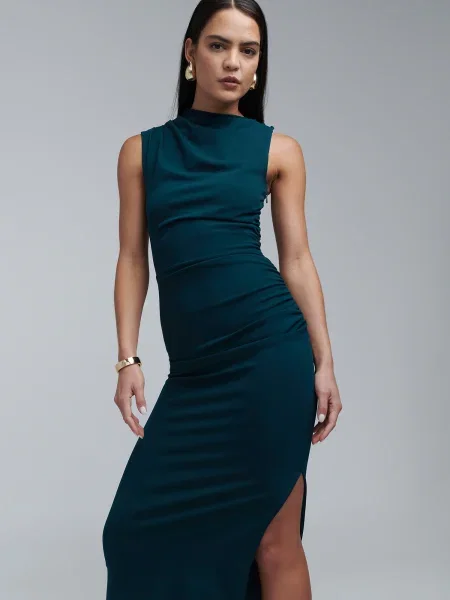 BWLDR Rochie mulate Rory smarald verde