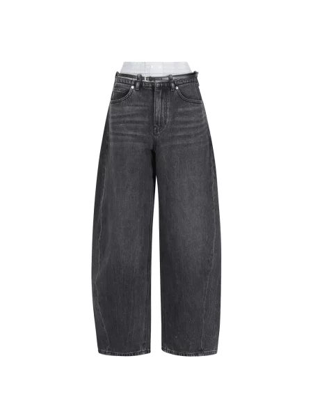 Zwężane dżinsy Alexander Wang czarny