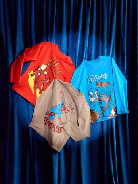 Sinsay trička s potiskem 3 pack Marvel vícebarevná