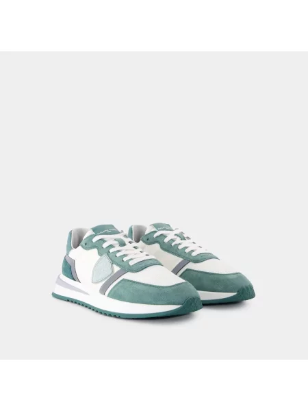 Buty do biegania Philippe Model zamszowe do biegania zielone