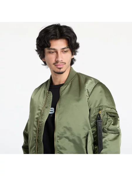 Двусторонний бомбер Alpha Industries Inc. зеленый