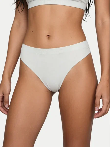 Calvin Klein Underwear Tangá námornícka modrá / pastelovo modrá biela