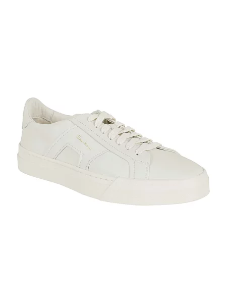Sneakersy Santoni skórzane białe