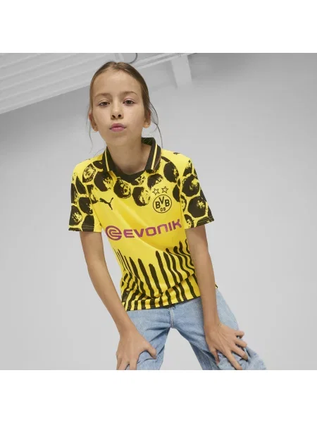 PUMA Młodzieżowa koszulka KIDSUPER × BORUSSIA DORTMUND Odzież żółty