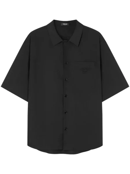 Cămașă Versace cu broderie negru