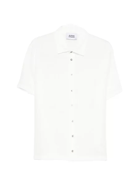Къс риза Alpha Studio бяло