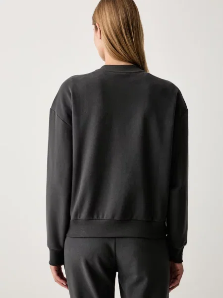 Emporio Armani melegítőfelső női pamuttal szürke