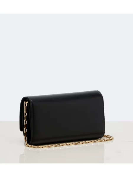 Colier Christian Louboutin din piele negru