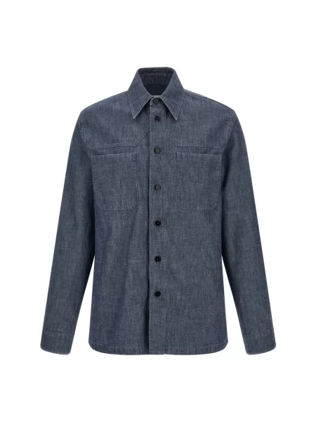 Koszula Jil Sander casual niebieska
