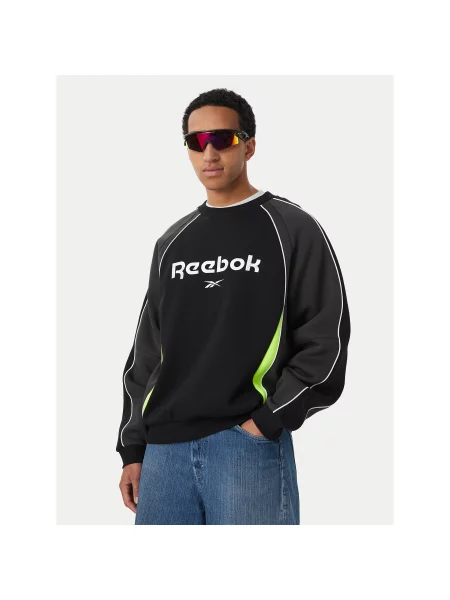 Reebok Majica dugih rukava Tomasz Regular Fit crna