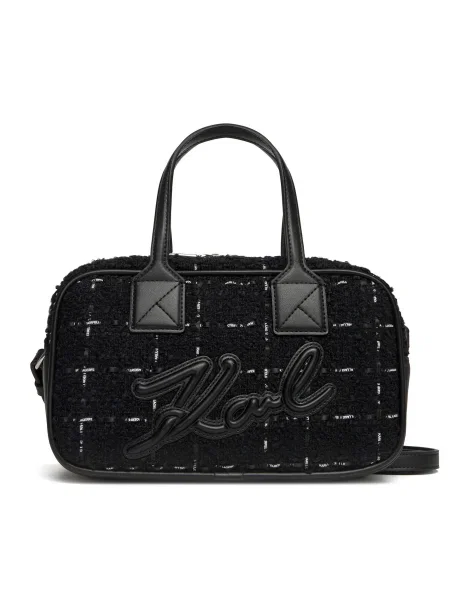 Чанта с вълна Karl Lagerfeld K/SKUARE черно
