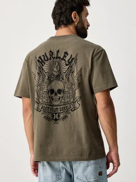 Hurley T-shirt Built Eagle zielona