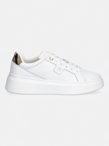 Sneakers Tommy Hilfiger Chic Platform Snake alb