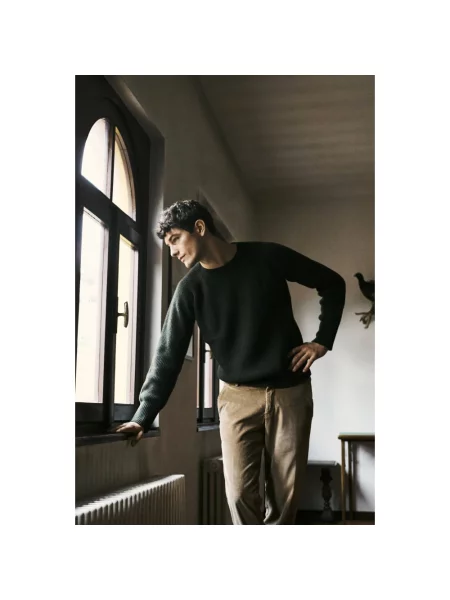 Sweter Autore wełniany zielony